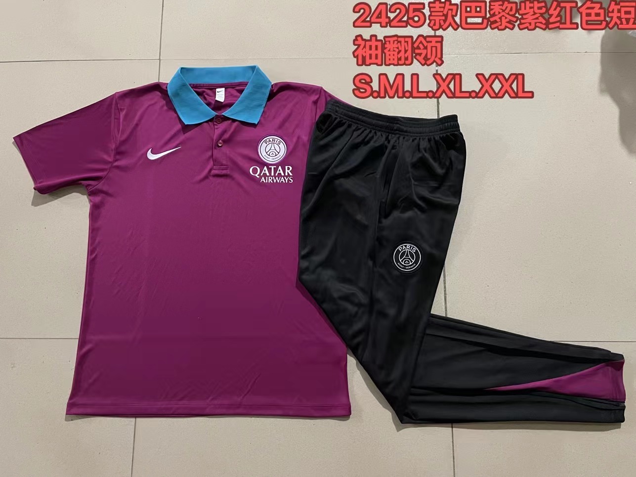 AAA Quality PSG 24/25 Purple Training Kit Jerseys